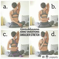 Gomukhasana Cowfacepose On Yogaalignment Heartopener With Yogayely Yoga Is For Anybody And Everybody Cow Face Pose Good Posture Yoga Tutorial