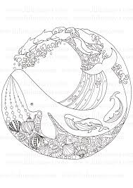 Whether youre laid up in hospital or simply wish to relax, this whale coloring page will keep you busy for some time. Mandala Whale Colouring In Novocom Top