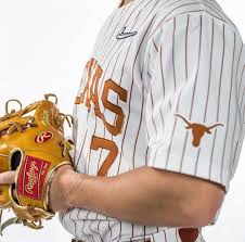 All names and numbers are stitched; Texas Pinstripe Uniform Uniswag
