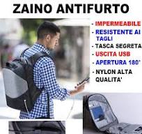ZAINO ANTIFURTO CARTELLA IMPERMEABILE NYLON RESISTENTE A ...