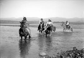 Ute Horsemen Crossing Los Pinos River 1899 Native American Photos American Indian History Native American History
