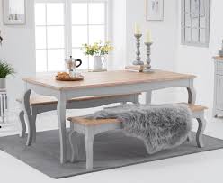 For starters, the style allows you to use pretty much any revamped table or salvaged. Parisian 175cm Grey Shabby Chic Dining Table With Benches