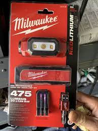 Milwaukee 2111 21 475 Lumen Led Rechargeable Hard Hat Headlamp For Sale Online Ebay