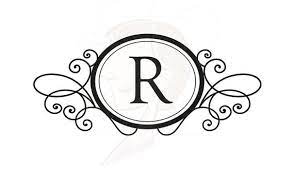 Oval Monogram Frames Digital Swirls Clip Art Download Diy Etsy Monogram Frame Free Clip Art Clip Art