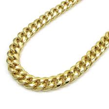 3/16 inch (4.6 mm) clasp: 7mm 10k Yellow Gold Miami Cuban Link Chain Necklace Jawa Jewelers