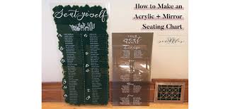 Alphabetize lists, last names, friends, videos, movies, television titles.whatever! How To Make An Acrylic Mirror Seating Chart Avi Scribbles Art Co