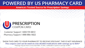 Discounts on brand & generic drugs; Us Pharmacy Card My Rx Card