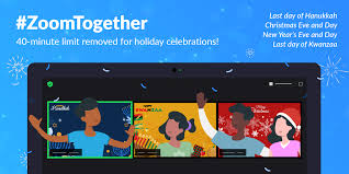 Expanded developer support virtual background management recording highlights zoom phone integrations check out our blog for more: Zoomtogether Celebrate The Holidays With Unlimited Meetings Zoom Blog