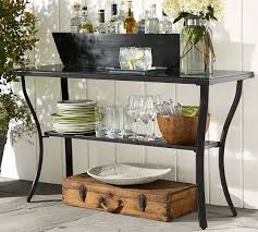 Riviera Metal Console Table Metal Console Table Reclaimed Wood Console Table Outdoor Console Table