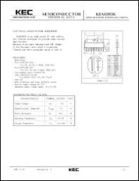 KIA6283K Datasheet - 4.6W dual audio power amplifier from Korea Electronics  Co., Ltd.