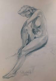 Nicht nur die normale anatomie des menschen, sonder auch die individuellen charakteristiken des körpers müssen zeichnerisch dargestellt werden. Akt 07 2020 Akt Zeichnen Frau Studie Von Daniela Riss Bei Kunstnet