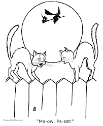 There are tons of great resources for free printable color pages online. Halloween Black Cat Colouring Pages Coloring Library