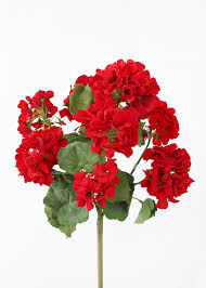 Floral fall burgundy red rose winter. Red Geranium Bush Outdoor Artificial Flowers Afloral Com