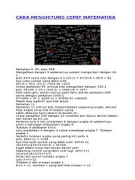 Maybe you would like to learn more about one of these? Cara Menghitung Cepat Matematika Pdf