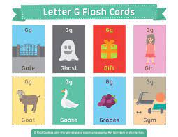 Free Printable Letter G Flash Cards Download Them In Pdf Format At Http Flashcardfox Com Download Le Printable Flash Cards Flashcards Vocabulary Flash Cards