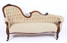 Antique Victorian Mahogany Sofa Chaise Longue Settee 19th Century For Sale At 1stdibs