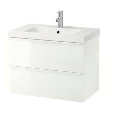 Ikea Godmorgon Odensvik Bathroom Vanity High Gloss White Dalskar Sink Cabinet Ikea Godmorgon Wash Stand