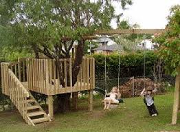 Next, add vertical studs at 16 inches on the center. How To Build A Kids Treehouse Platform With Slide And Swing Set Buildeazy