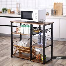 Vous misez sur roulettes sont souvent l x 40l x cm livraison est. Ramizu Etagere De Rangement Cuisine Style Industriel Selsey
