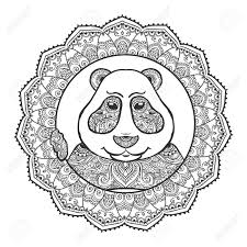 School's out for summer, so keep kids of all ages busy with summer coloring sheets. Vector Illustration Panda Print For Clothes Cards Picture Banner For Websites Ethnic Ornaments Mandala Adult Coloring Book Royalty Free Cliparts Vectors And Stock Illustration Image 67128381