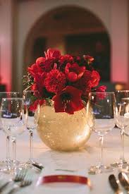 Holiday Greece Palace Wedding Red Centerpieces Red Flower Arrangements Wedding Arrangements