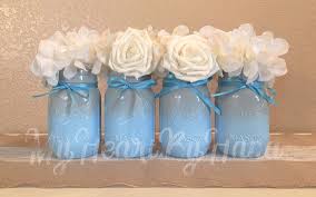 Baby Shower Mason Jars Boy Baby Shower Baby Shower Decorations Rustic Boy Baby Shower Centerpieces Baby Shower Centerpieces Elephant Baby Shower Decorations