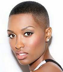 Once your hair is pulled back, you don't have to worry about puffy curly hair swelling on a damp day and it makes your face look even bigger.tousled bob while most people avoid doing curls in short hair, you can make them very flattering if you do it right to shake short hair with soft curls. Pin On Baldish Buzz Cut Beauty