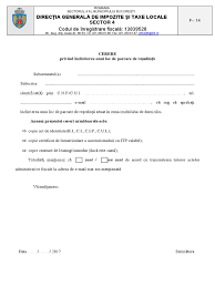 Sector 4 instituție publică în subordinea consiliului local sector 4. F 14 Cerere Acordare Loc De Parcare