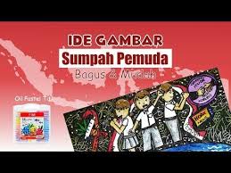 Cara Menggambar Dan Mewarnai Tema Sumpah Pemuda Yang Bagus Dan Mudah Youtube Cara Menggambar Warna Gambar