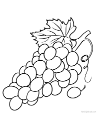 Grape Coloring Images Print