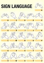 Hela familjen kunde redan teckenspråk sedan flera år tillbaka pga min dövhet pch jag var den förstfödda barnet. Teckensprak Vektor Illustrationer Illustration Av 74740747