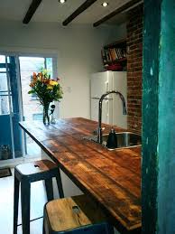 Comptoir De Cuisine En Bois De Grange Basement Workshop Basement Furniture Rustic Dining Table