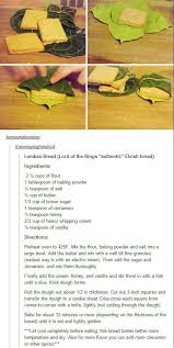 Lembas Bread Recipe Geek Food Hobbit Food Lembas Bread
