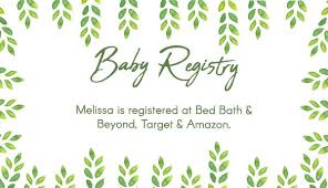 Editable Free Printable Baby Registry Cards Baby Registry Cards Registry Cards Baby Shower Gift Registry