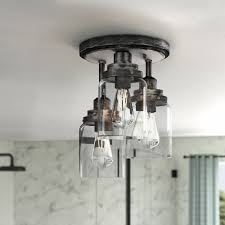 Replacing a ceiling fixture is simple. Williston Forge Ohler 3 Light 11 2 Cluster Cylinder Semi Flush Mount Reviews Wayfair