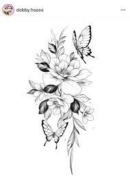 Beautiful Black And White Flower Tattoo Designs Pin On Tattoo Ideas