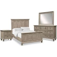 Home | american signature furniture Harrison 6 Piece Bedroom Set With Nightstand Dresser And Mirror American Signature Furniture