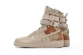 here s a preview of the upcoming nike special field air force 1 desert camo nike sf af1 nike sf nike boots