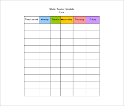 28 Images Of Teacher Schedule Chart Template Jackmonster Com