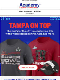 Academy sports + outdoors does not ship to alaska, california or hawaii. Academy Sports Outdoor Rep Your Champs With Tampa Bay Gear Milled
