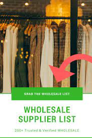 Download This Wholesale Supplier List Of 200 Us Based Wholesale Companies Lis Wholesale Boutique Clothing Boutique Wholesale Wholesale Clothing Distributors