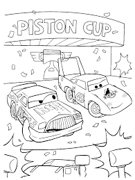 Welcome to disney/pixar cars movie coloring pages. Cars Strip The King Weathers And Chick Hicks Together On The Podium