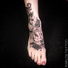 Marlon Foot Tattoos Girls Floral Foot Tattoo Foot Tattoos