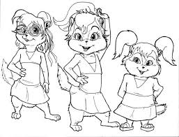 Brittany's favorite color is pink. The Chipettes Posing For Photo Coloring Page Download Print Online Coloring Pages For Free Puppy Coloring Pages Coloring Pages Coloring Pages Inspirational