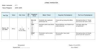 Jurnal Harian Kelas 1 2 3 4 5 6 Kurikulum 2013 Revisi 2018 Kurikulum Jurnal Belajar
