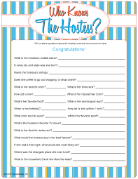 Printable Who Knows The Hostess Tupperware Party Ideas Scentsy Party Games Pure Romance Party