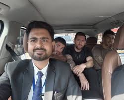 Indian security service taking a selfie while Messi is sandwiched between Suarez and De Paul in the back seat just kills me. 😂😭💦