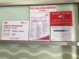 * reply email, bungkus dan pos barang pelanggan yg telah membuat pembayaran sehari sebelumnya. Waktu Operasi Pos Laju Setia Alam Liyliz Yusof
