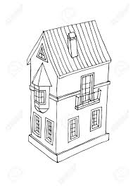Instantly download a sample cad collection. Vintage House With A Bay Window In Perspective Vector Illustration Royalty Free Cliparts Vectors And Stock Illustration Image 59303412