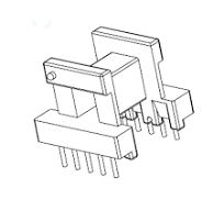 Horizontal Bobbin EE16 Dip Bobbin With 4+4 Pins-sfyh.com